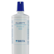 BRITA CLARITY Protect filter with a blue cap on a clear background.